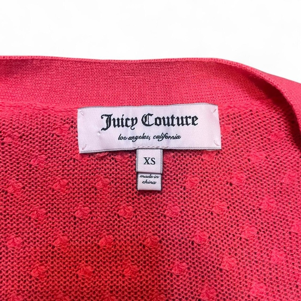 Juicy Couture Vibrant Pink Knit Top XS